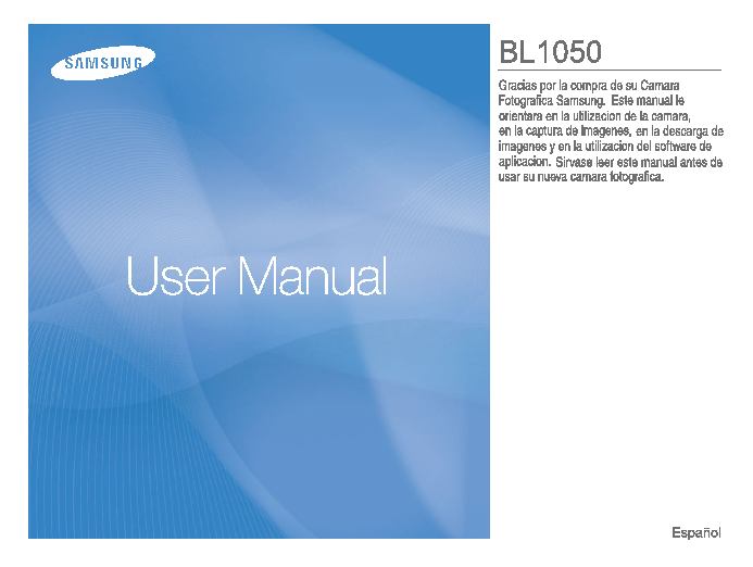 Samsung SAMSUNG BL1050 User Manual (ver.1.0)