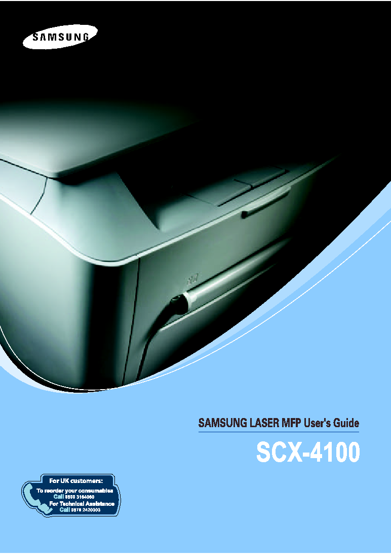 Samsung SCX-4100 User Manual (ver.3.00)