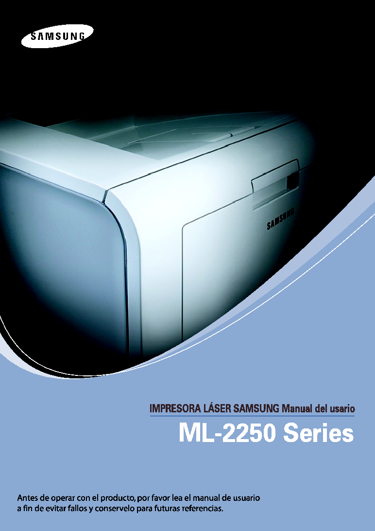 Samsung ML-2250 User Manual (ver.4.00)