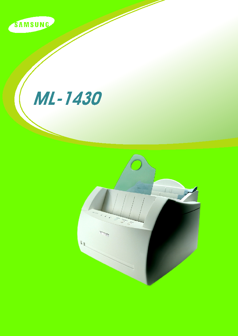Samsung ML-1430 User Manual (ver.1.0)