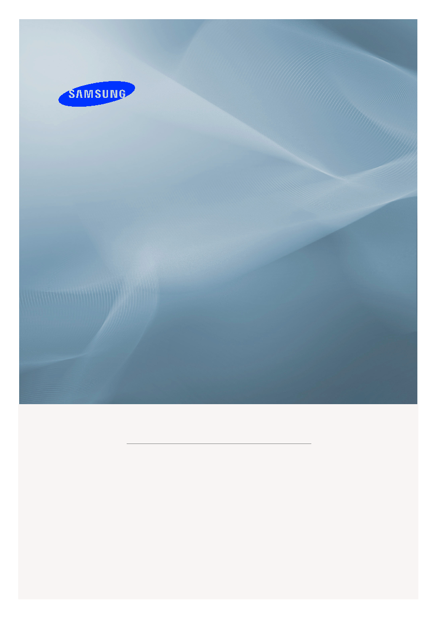Samsung P50F User Manual (ver.1.0)